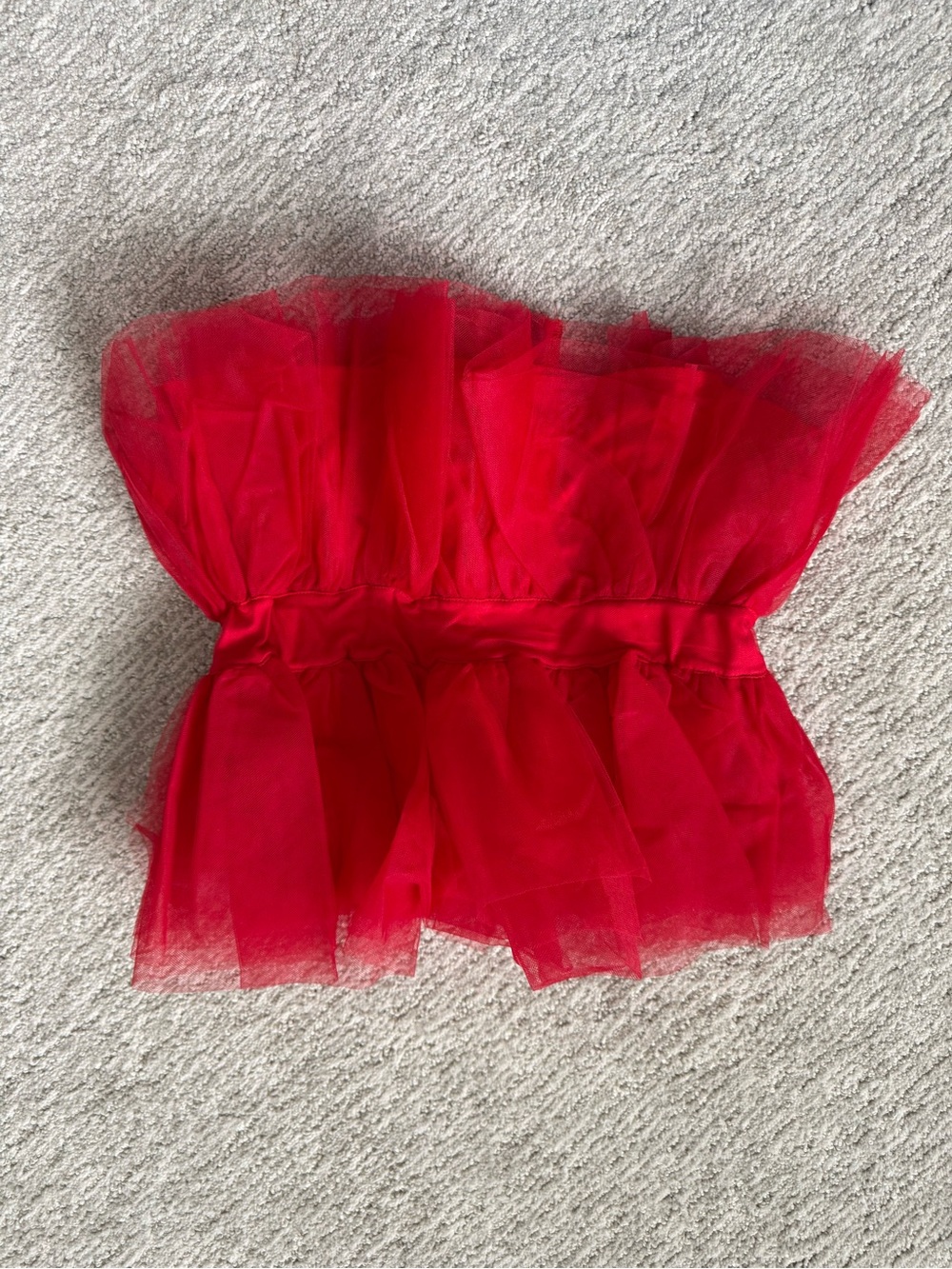 Mable tulle bustier tube top